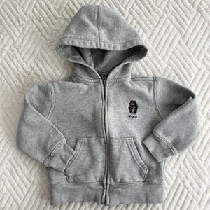Polo Ralph Lauren Polo Bear Hoodie 3T Gray Full Zip Sweatshirt Boys